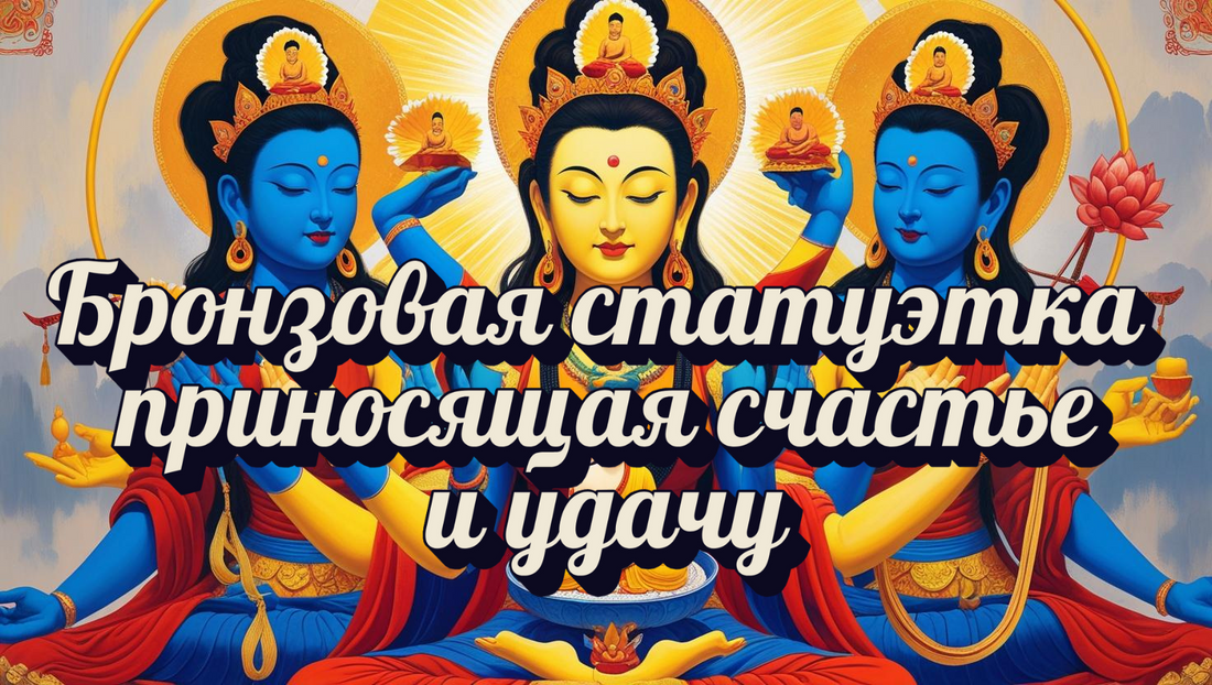Бронзовая статуэтка приносящая счастье и удачу