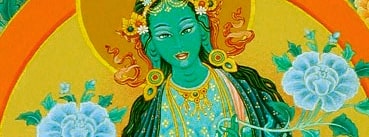 одно из просветлённых существ буддизма - Зеленая Тара